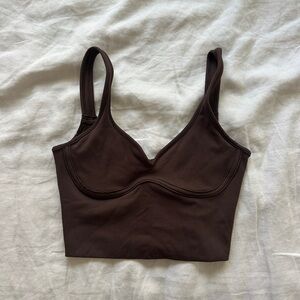 JOAH BROWN CONTOUR CROP TANK
